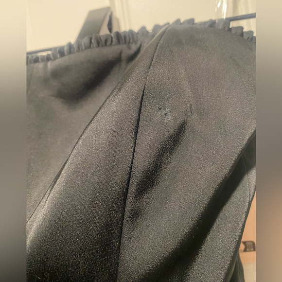 Oh Polly Juliet Bandeau Ruffled Tiered Corset Mini Dress Sz 4 - Picture 4 of 5